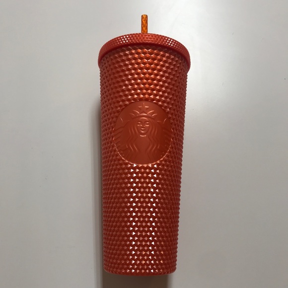 Starbucks 2022 Pearlized studded orange Tumbler - Picture 3 of 4